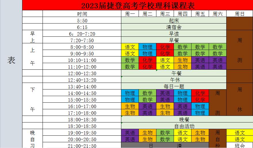 捷登高考学校