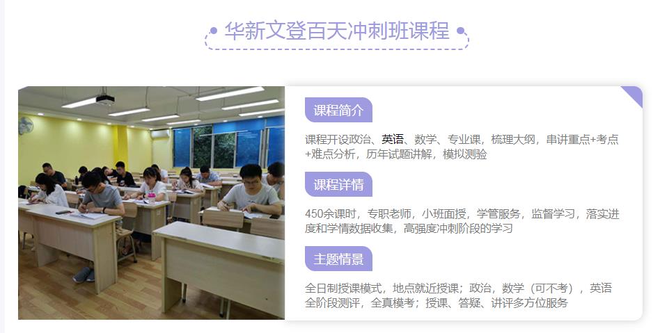 华新文登考研
